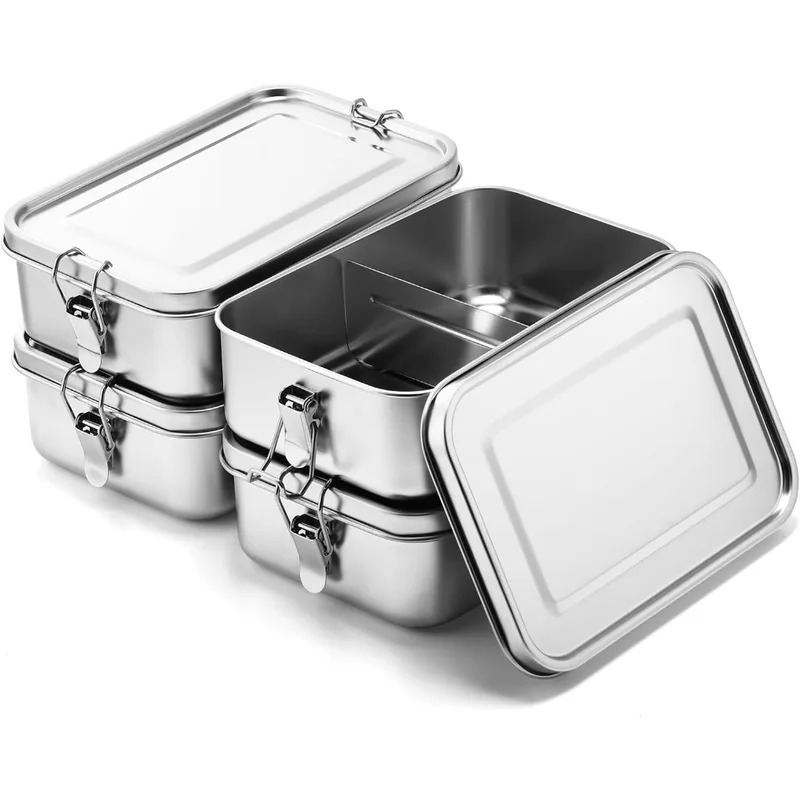 Meal Prep Tupperware - 304 Stainless Steel 1200/2400ml Lunch Box