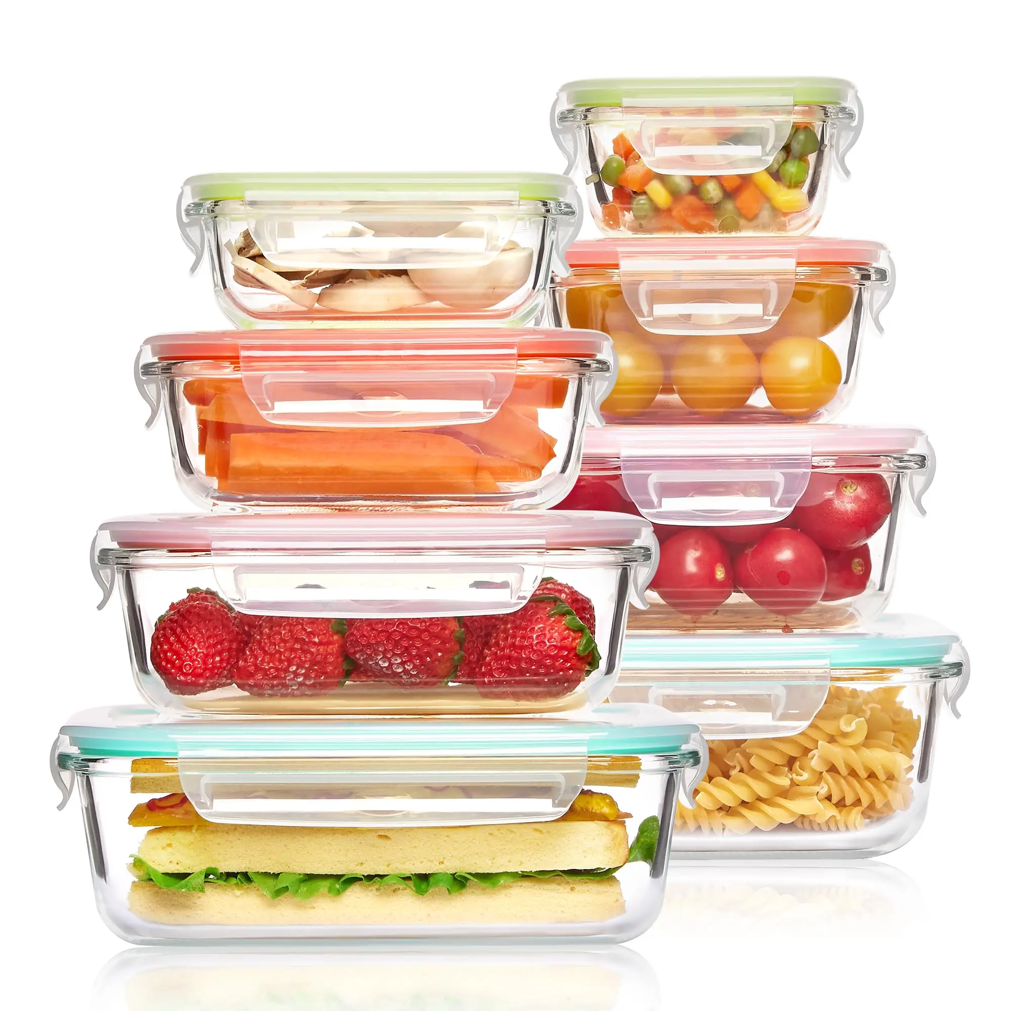 Meal Prep Healthy - Glass Lunch Box Food Storage Containers,