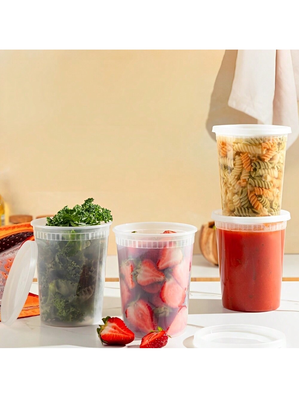 24Pack 32oz Deli Containers wi - đánh giá và giá Meal Prep Healthy