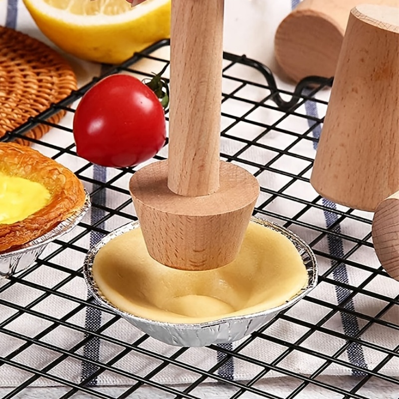 Dual-End Wooden Egg Tart Mold  - đánh giá và giá Meal Prep Healthy