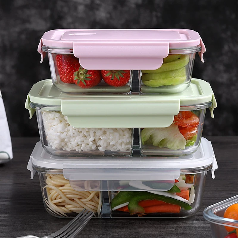 Glass Lunch Box Sealed Fresh-K - đánh giá và giá Meal Prep Glass Containers Oven Safe