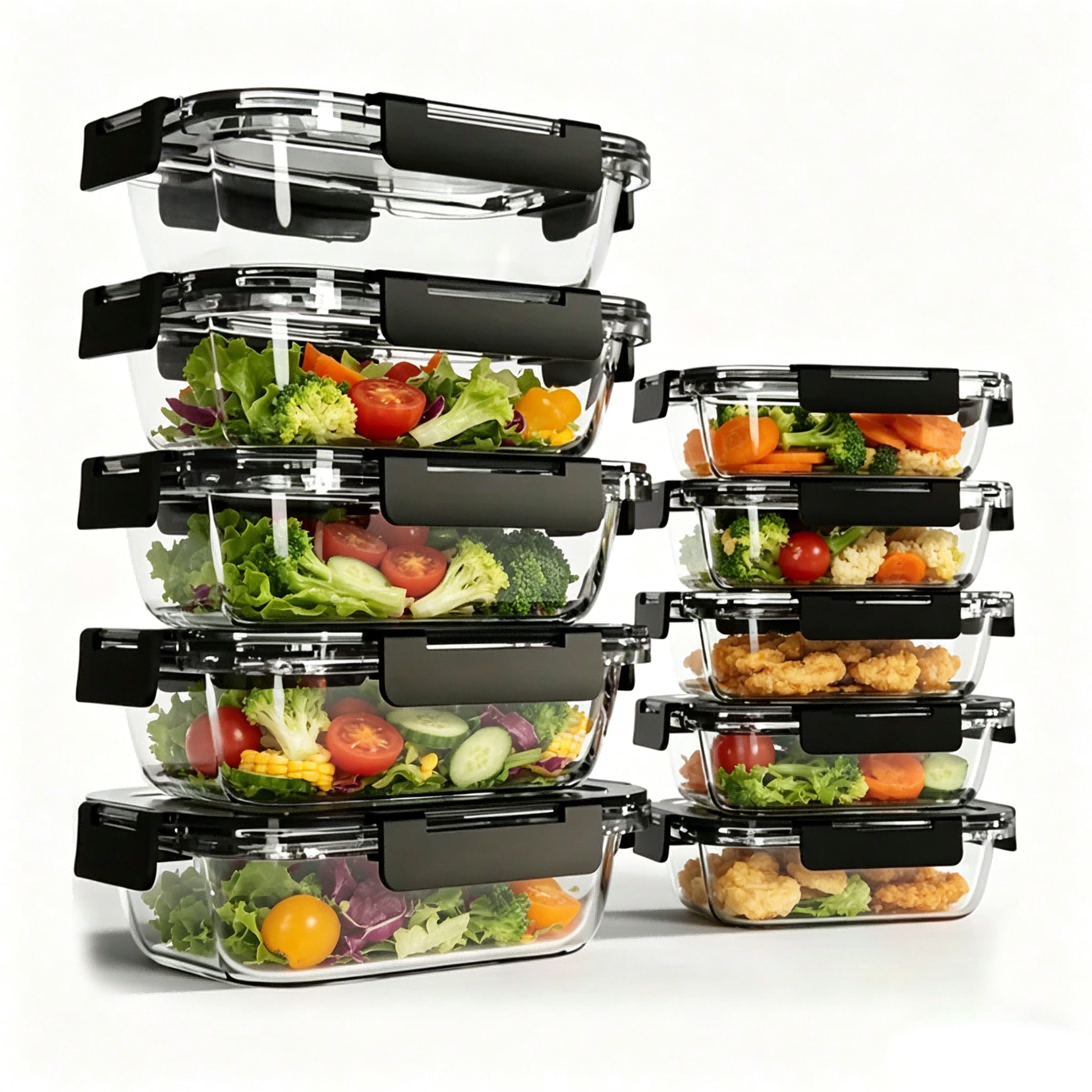 10 Pack Glass Meal Prep Contai - đánh giá và giá Meal Prep Glass Containers Oven Safe
