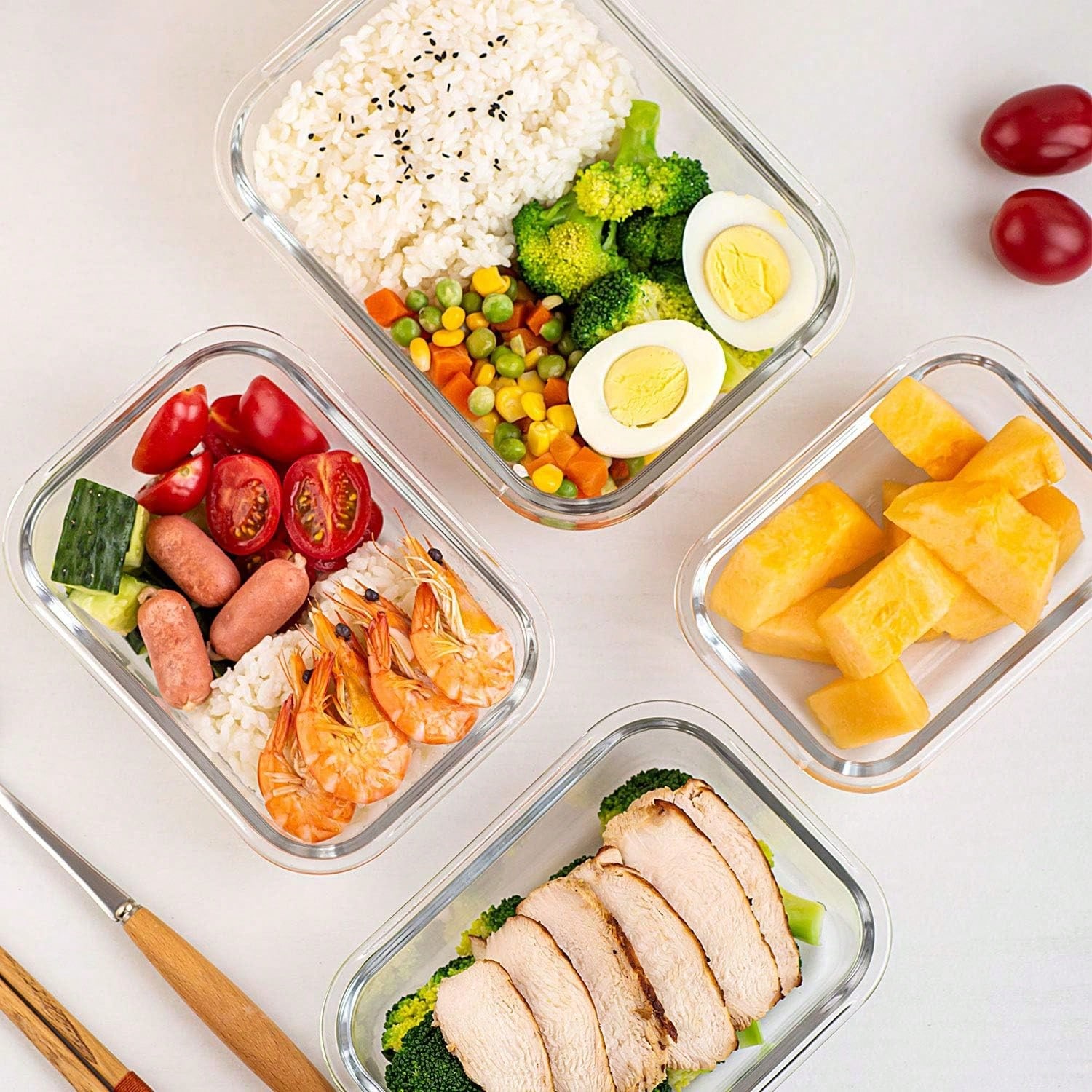 10 Pack Glass Meal Prep Contai - đánh giá và giá Meal Prep Glass Containers Oven Safe