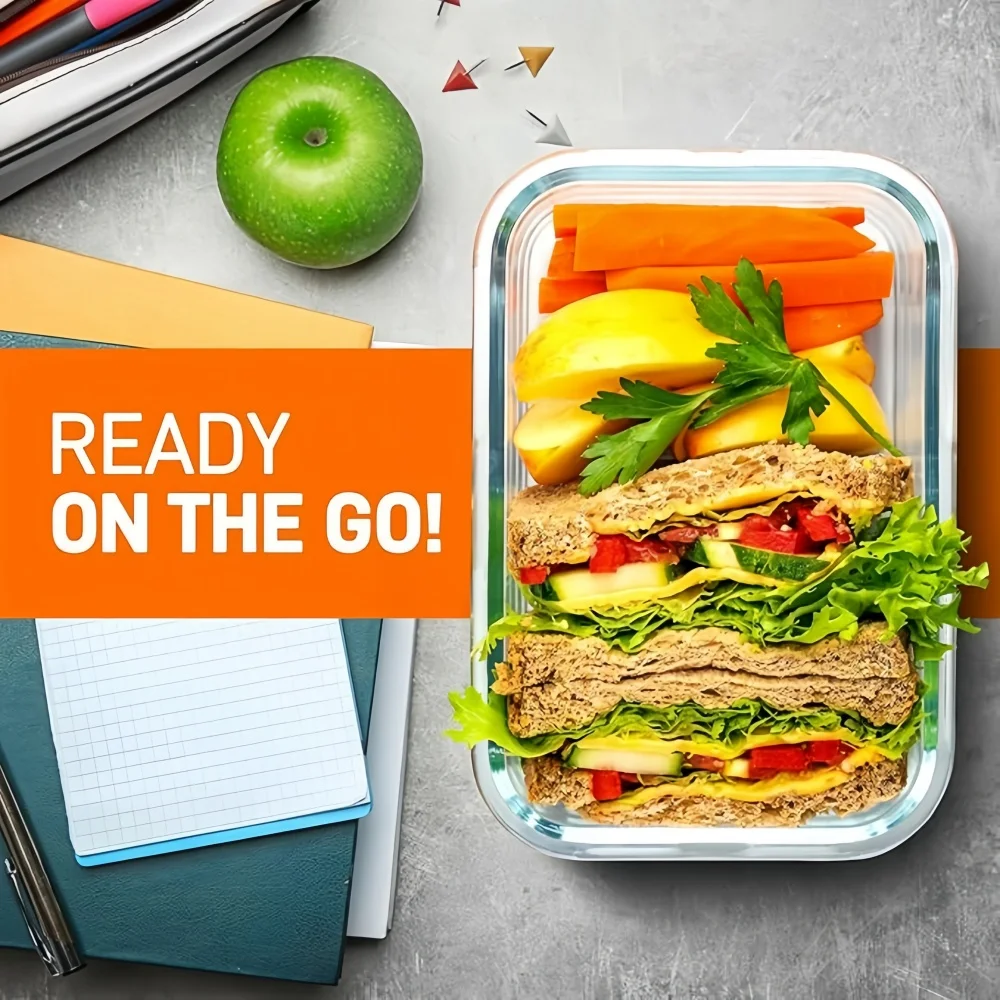 Rectangular Borosilicate Glass - đánh giá và giá Meal Prep Glass Containers Oven Safe