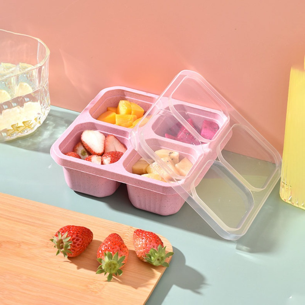 1pc Reusable Wheat Straw 4 Com - đánh giá và giá Meal Prep Healthy