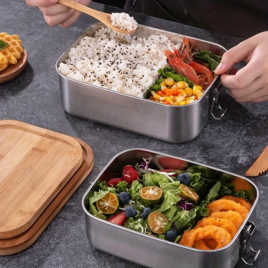 New 304 Stainless Steel Bamboo - đánh giá và giá Meal Prep Tupperware