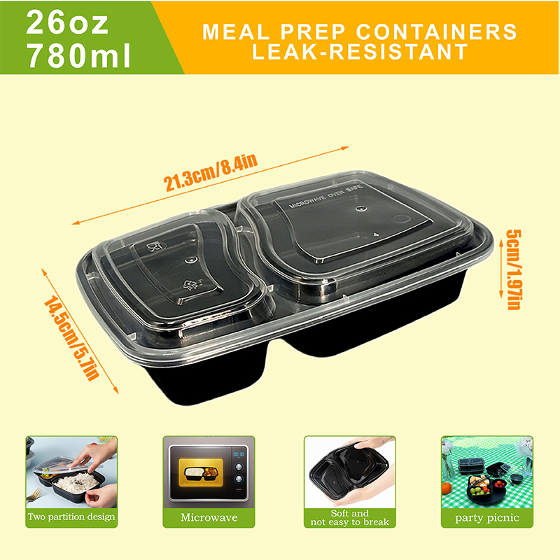10/40 Pack 26 oz Two-Compartme - đánh giá và giá Meal Prep Tupperware