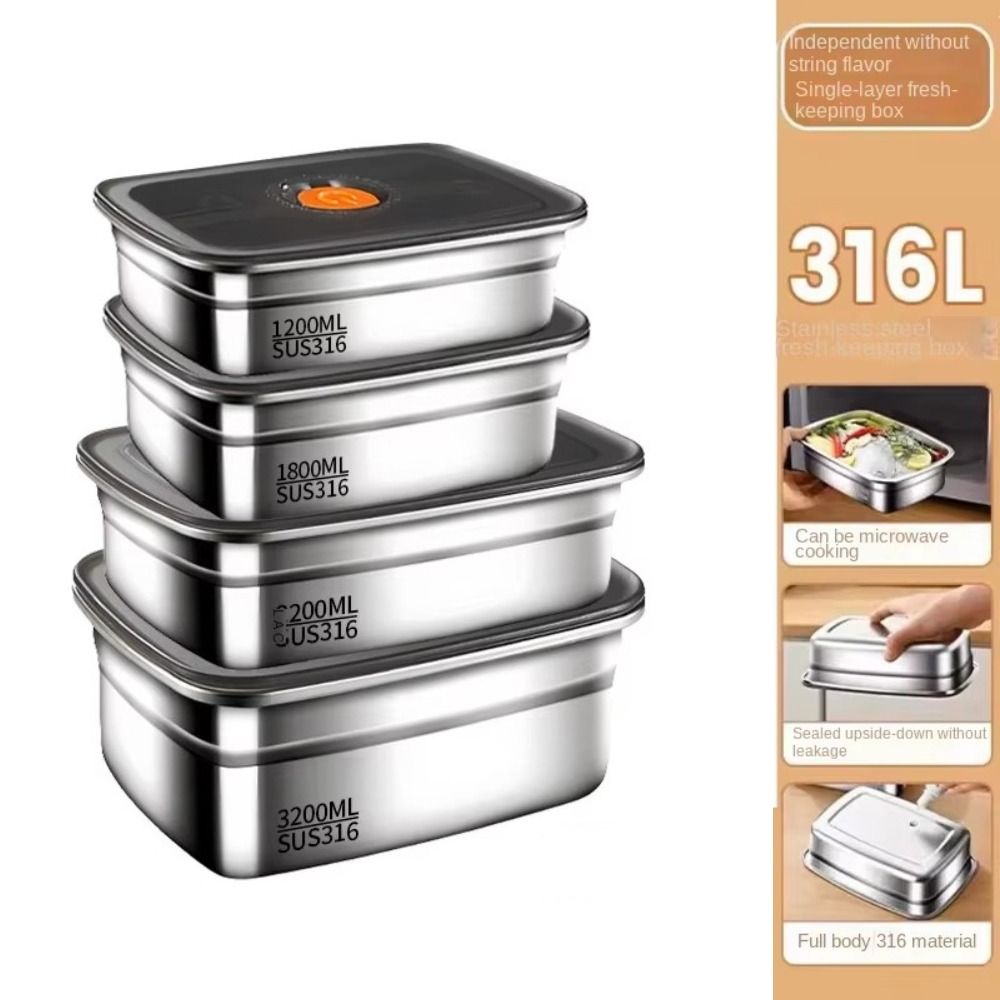 Stainless Steel Camping Lunch  - đánh giá và giá Meal Prep Tupperware