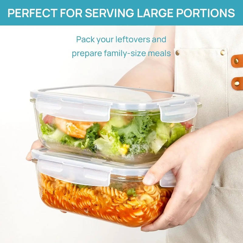 Glass Food Storage Containers  - đánh giá và giá Meal Prep Glass Containers Oven Safe