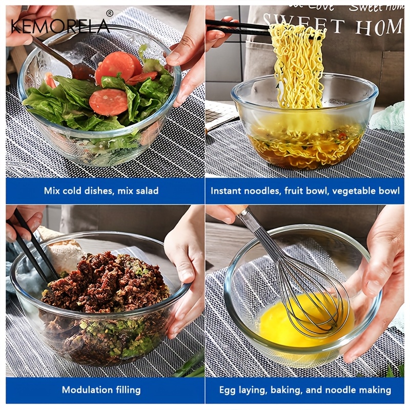 1PCS Deep Mixing Bowl - Heavy- - đánh giá và giá Meal Prep Glass Containers Oven Safe