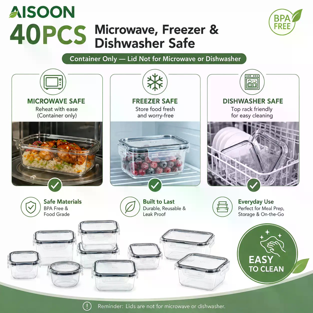 40 PCS Extra Large 85oz Silico - đánh giá và giá Meal Prep Healthy