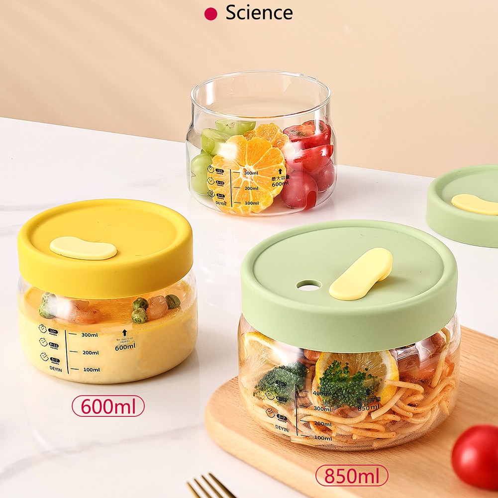 600-850ml Glass Food Storage C - đánh giá và giá Meal Prep Glass Containers Oven Safe