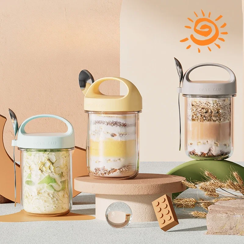 420ML New Breakfast Cups Oatme - đánh giá và giá Meal Prep Glass Containers Oven Safe