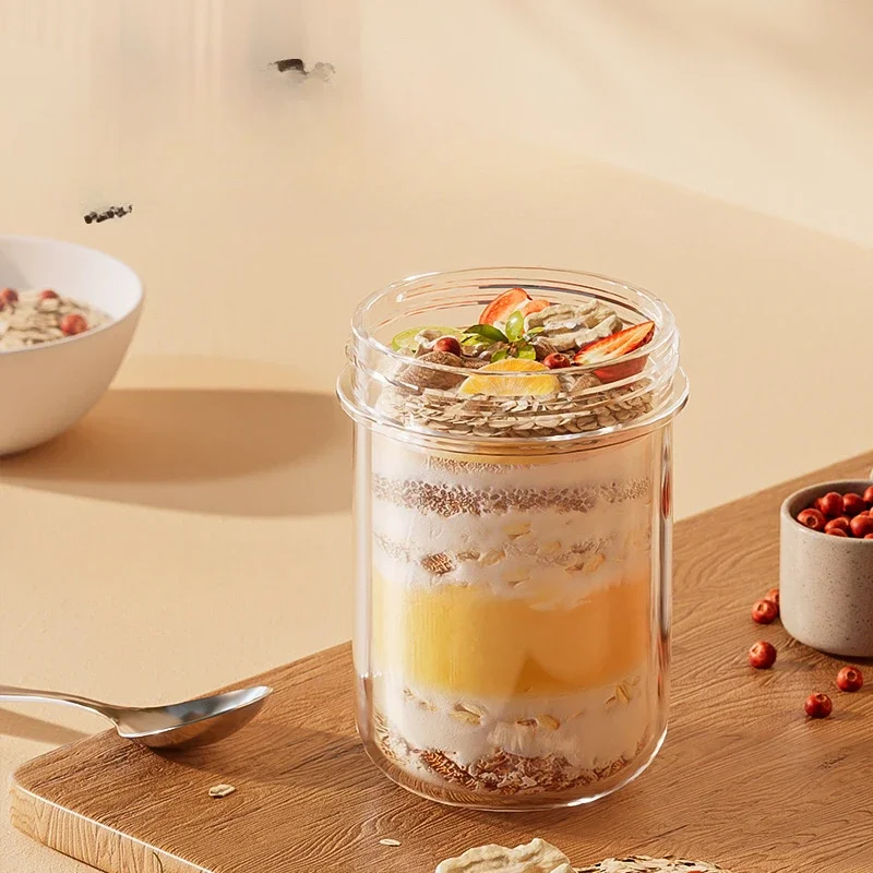 420ML New Breakfast Cups Oatme - đánh giá và giá Meal Prep Glass Containers Oven Safe