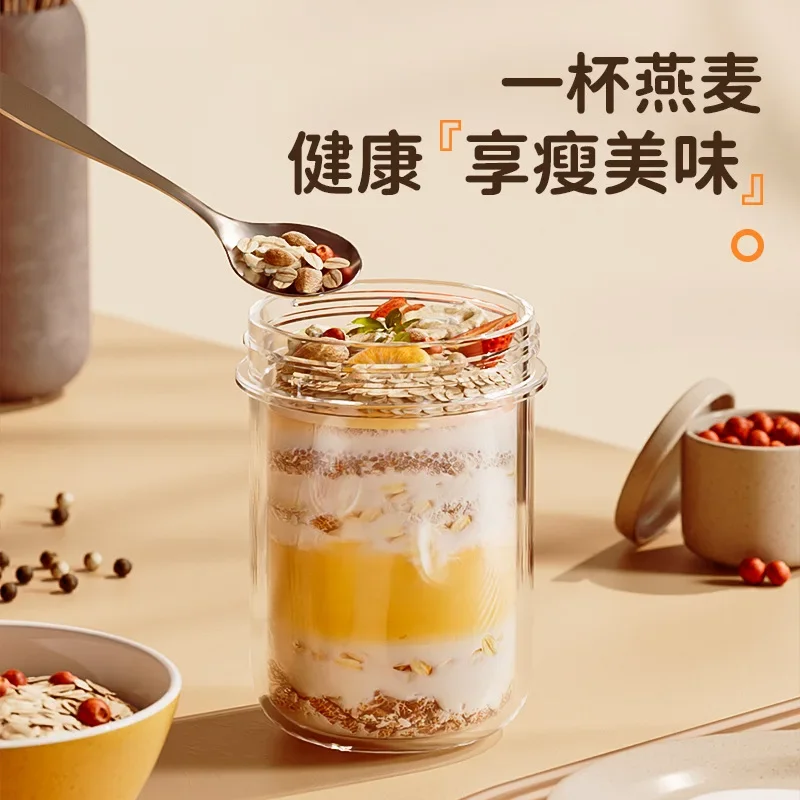 420ML New Breakfast Cups Oatme - đánh giá và giá Meal Prep Glass Containers Oven Safe