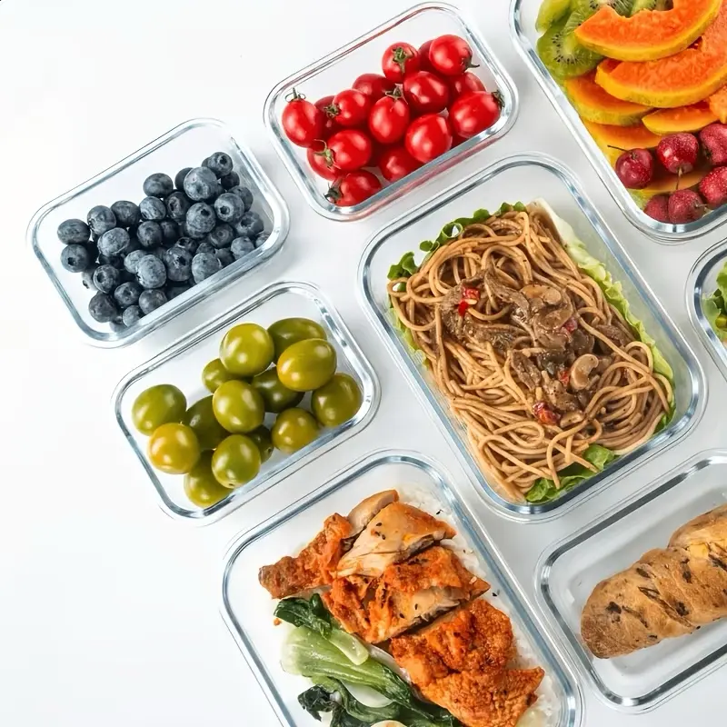 8 Pack Airtight Glass Food Sto - đánh giá và giá Meal Prep Glass Containers Oven Safe
