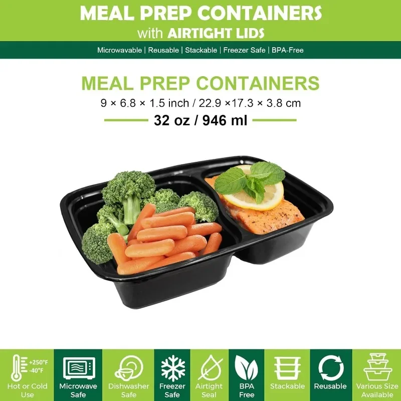 10PCS Takeaway Lunch Box with  - đánh giá và giá Meal Prep Tupperware