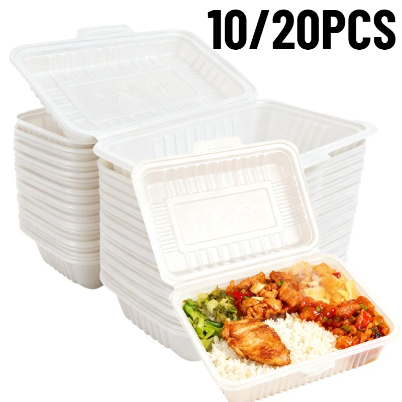 10/20PCS Disposable Lunch Boxe - đánh giá và giá Meal Prep Tupperware