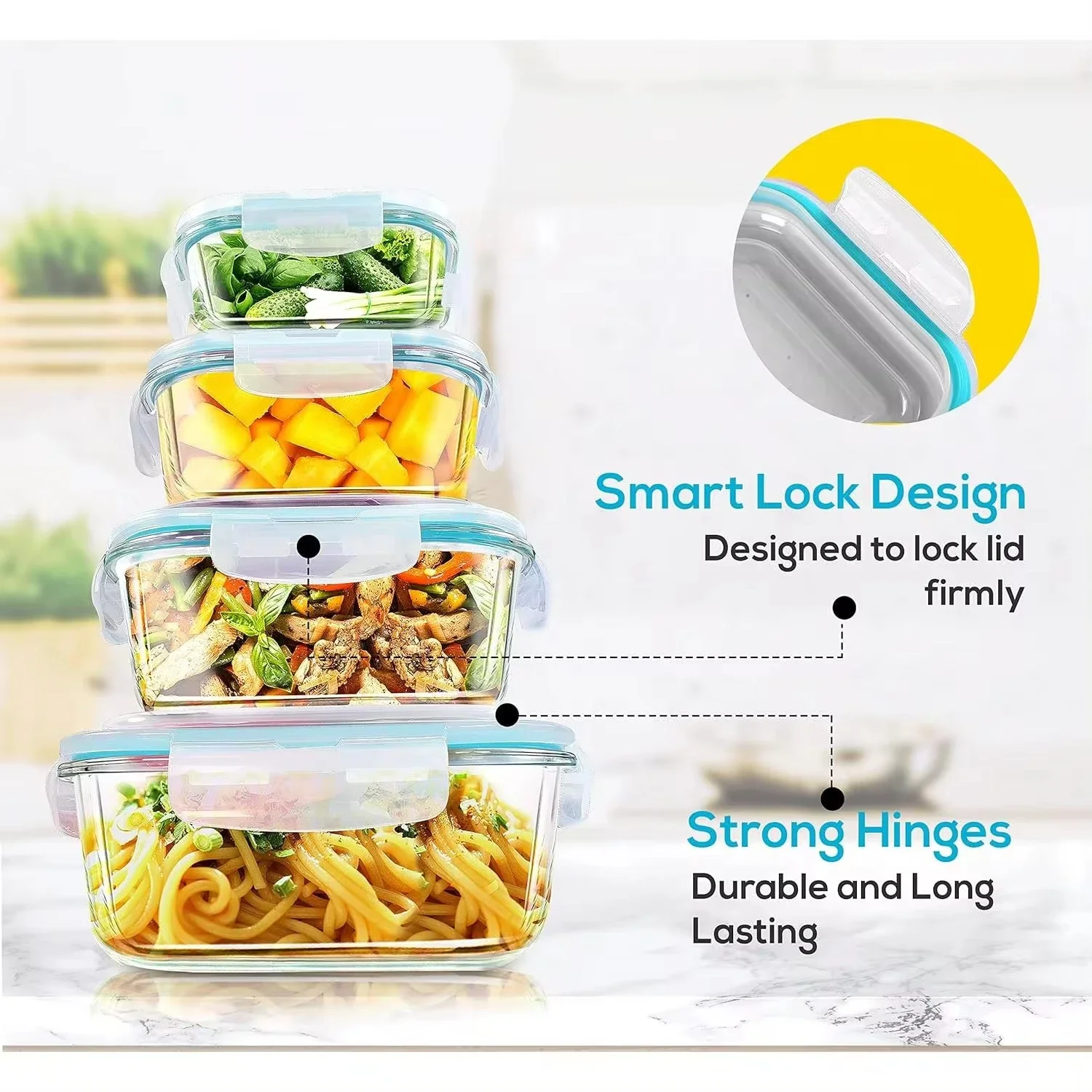 Glass Lunch Box Food Storage C - đánh giá và giá Meal Prep Healthy