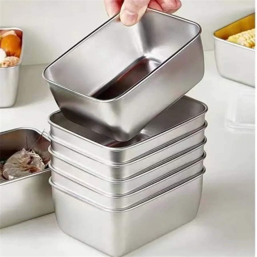 1/3/5pcs Stainless Steel Food  - đánh giá và giá Meal Prep Tupperware