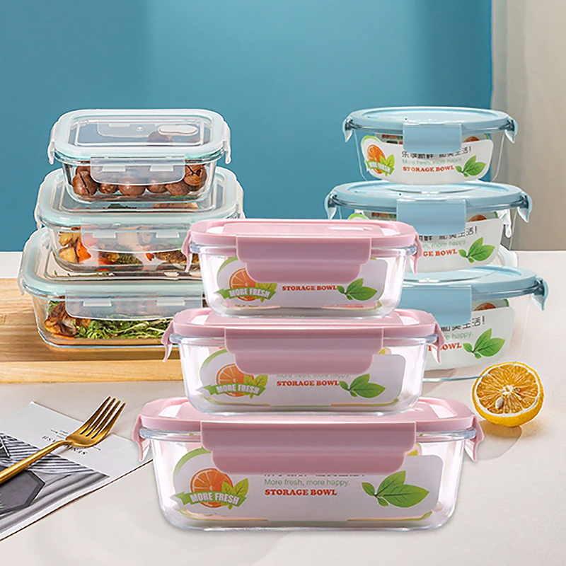1/2/3 Grids Thickened Leak Pro - đánh giá và giá Meal Prep Glass Containers Oven Safe