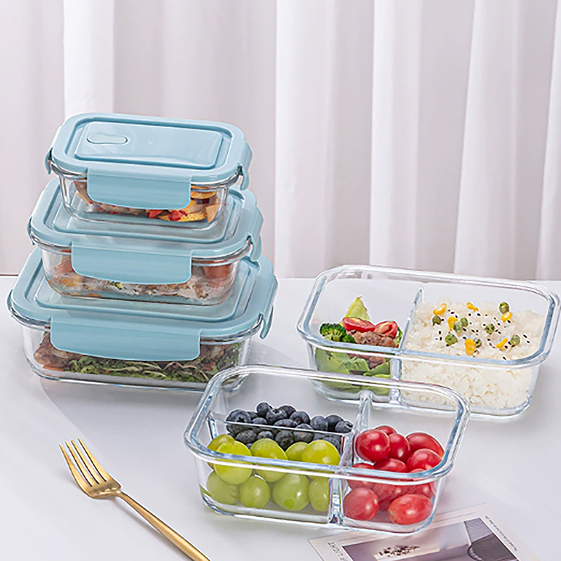 1/2/3 Grids Thickened Leak Pro - đánh giá và giá Meal Prep Glass Containers Oven Safe