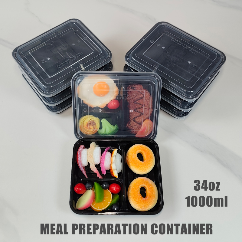 3-Compartment 34 Oz/1000 Ml, 1 - đánh giá và giá Meal Prep Tupperware